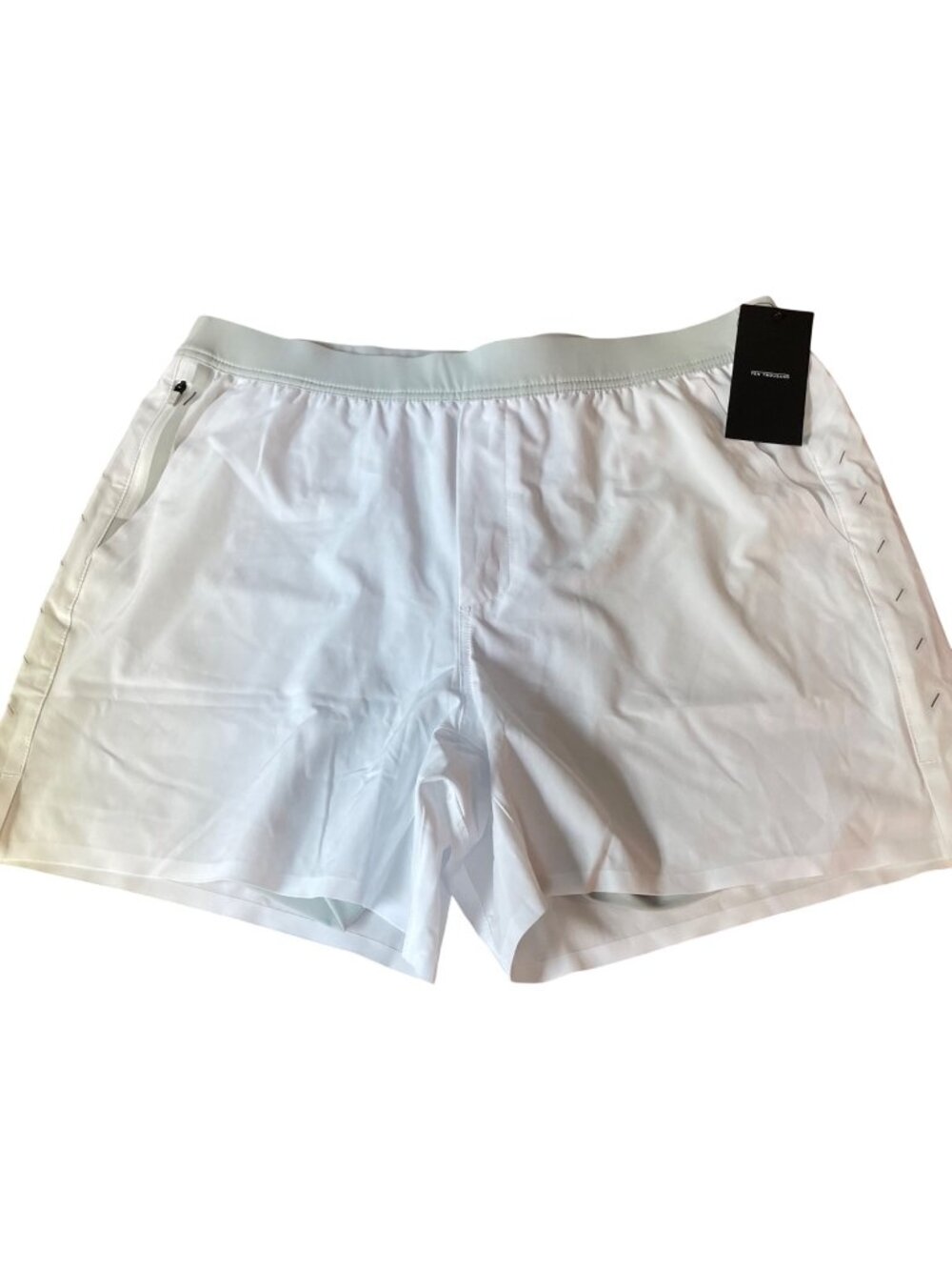 Ten Thousand The Interval Short 5" Inseam Lined White Gray Sz XL Athletic